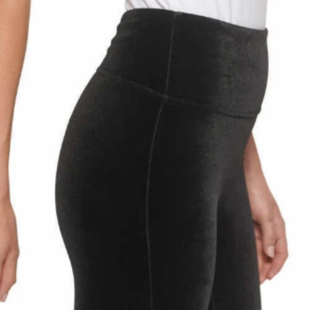 Andrew Marc Women's Black Velvet Legging Pull On Pants XL NWT 1558759